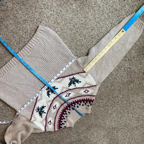 Shenanigans Knitted by Hand Pullover Sweater Women Size M - Picture 4 of 5